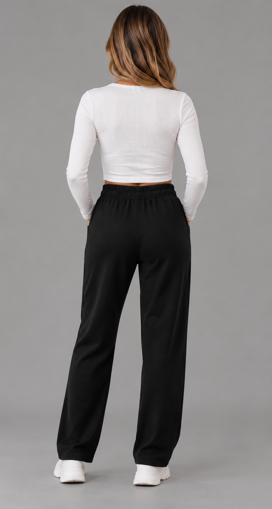 Relaxed Tapered Trousers With Elasticated Waist