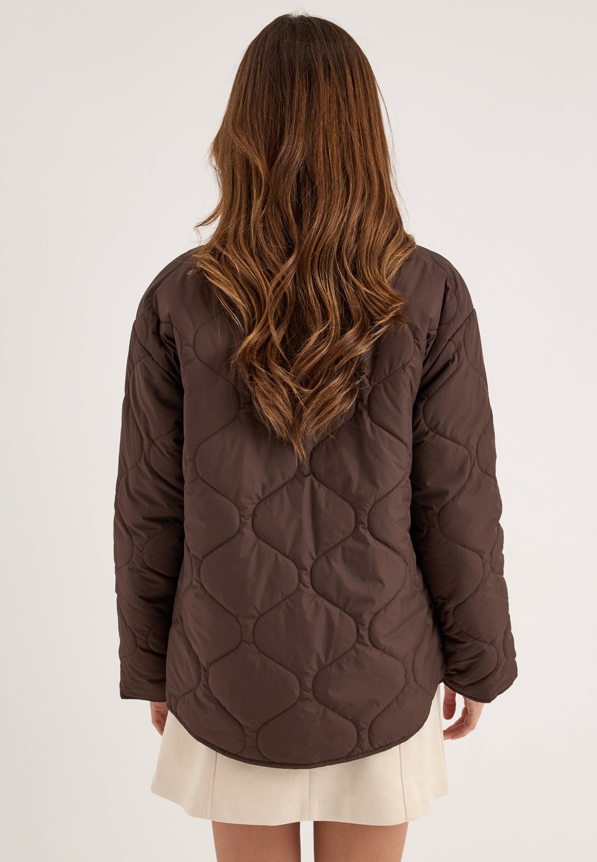 Lightweight Collarless Onion Quilted Jacket