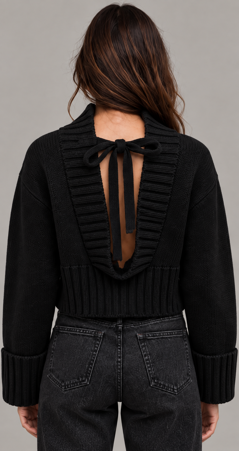 Chunky Roll Neck Jumper With Boxy Fit