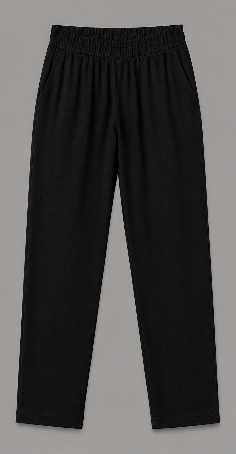 Relaxed Tapered Trousers With Elasticated Waist